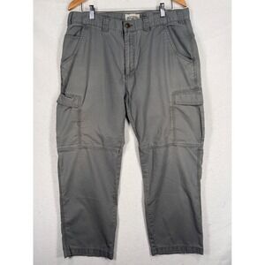 Field & Stream Mens Gray‎ Ripstop Cargo Pants Outdoor Utility Trousers 38x30